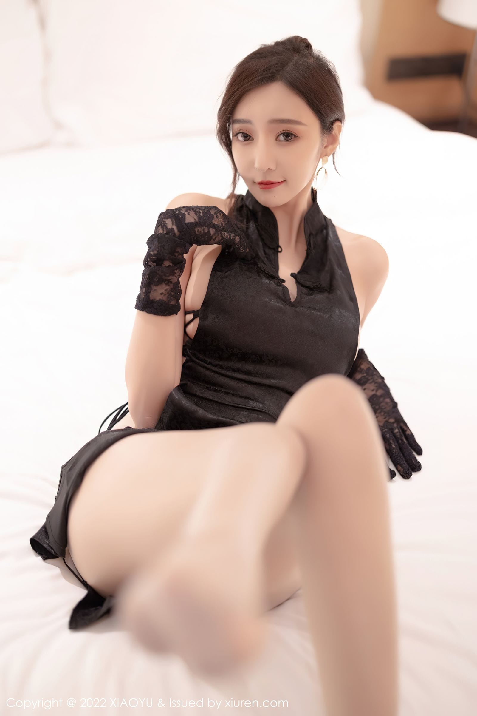 性感女神王馨瑶yanni - 黑色服饰+丝袜系列惠州旅拍