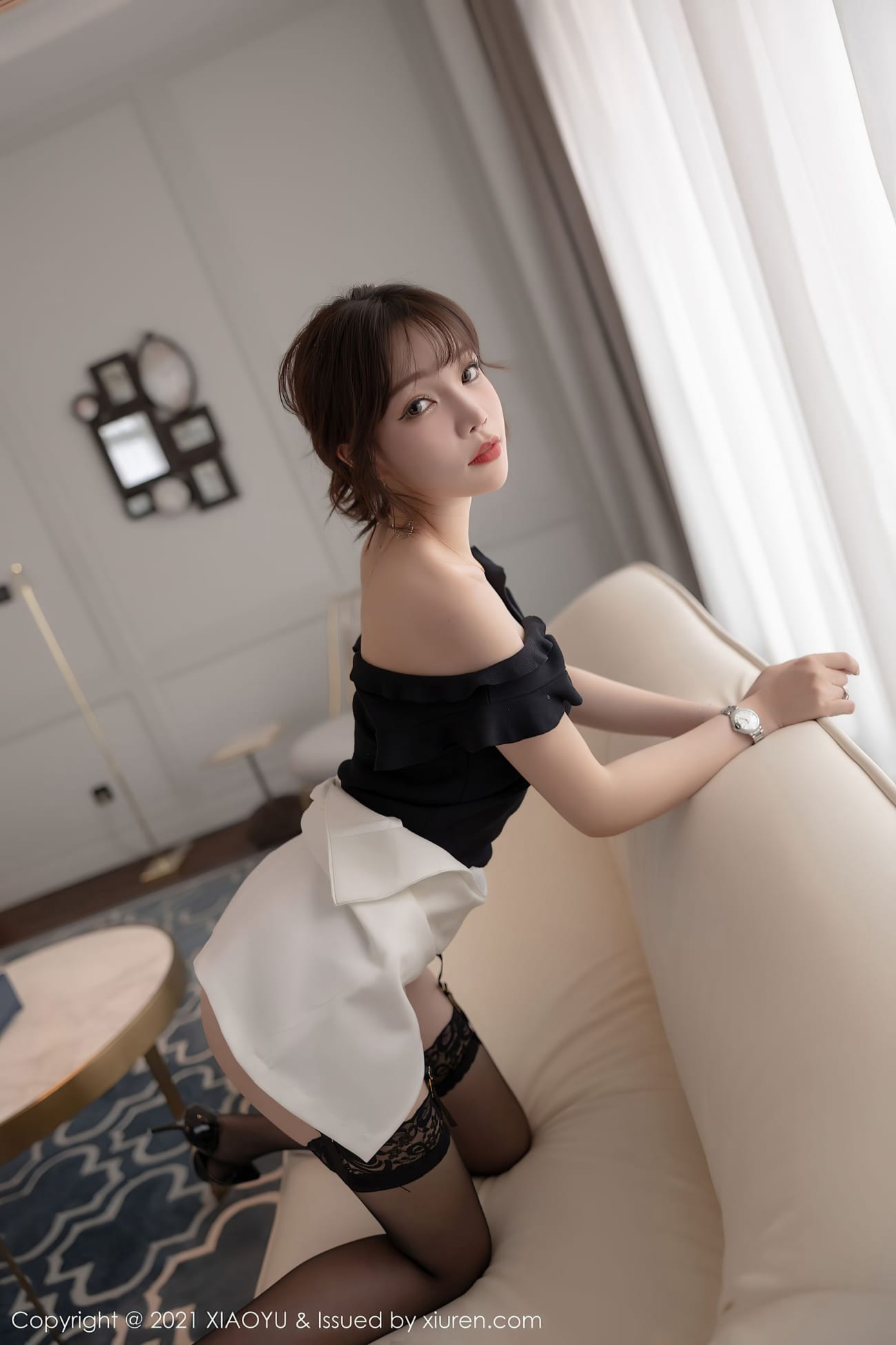 性感女神芝芝Booty - 都市丽人+黑丝系列丰盈写真