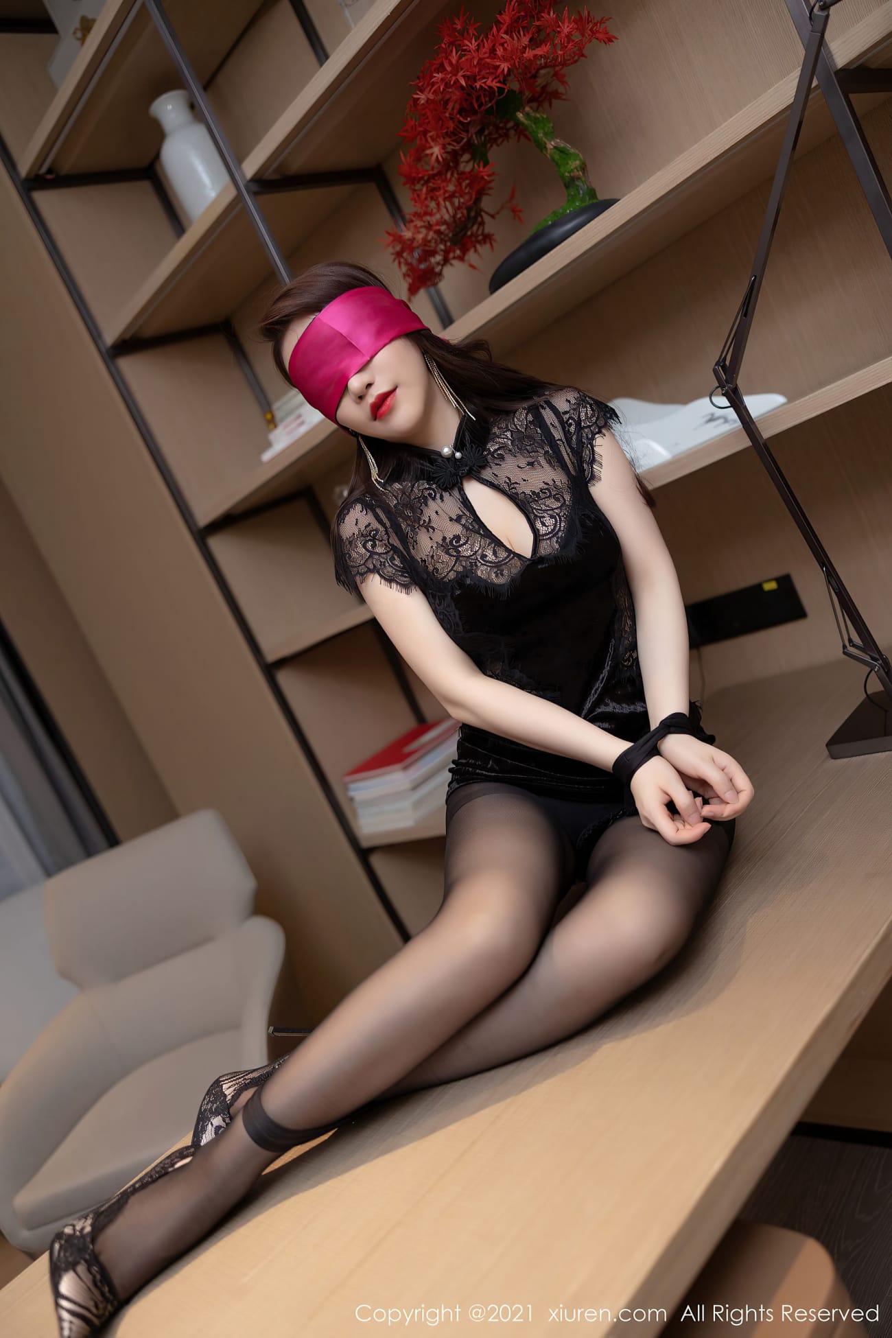 性感女神Cherry绯月樱 - 镂空服饰+黑丝系列江浙沪旅拍