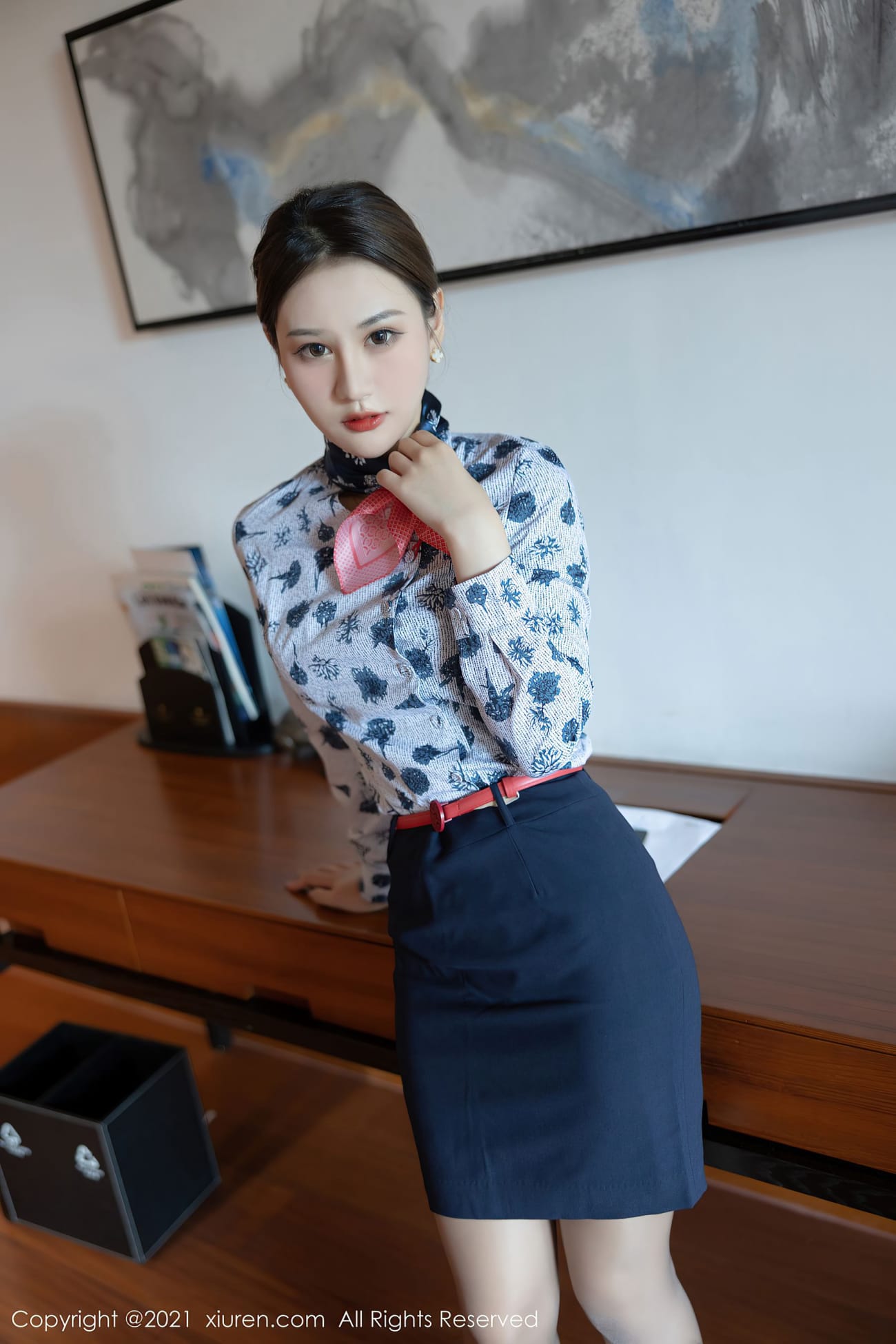 美女模特张欣欣 - 空乘制服+丝袜系列深圳旅拍