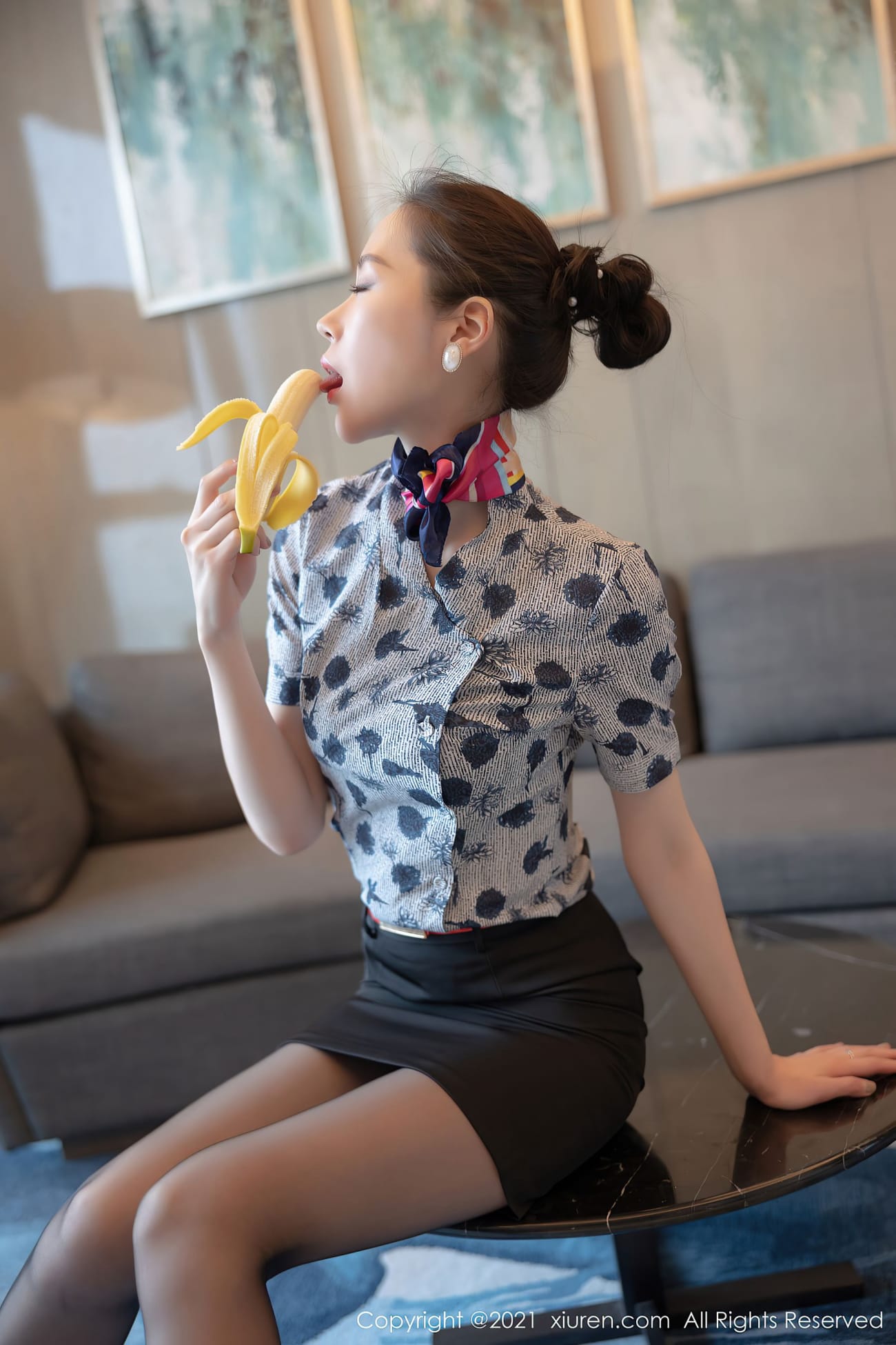 美女模特梦心月 - 空乘制服+黑丝系列江浙沪旅拍