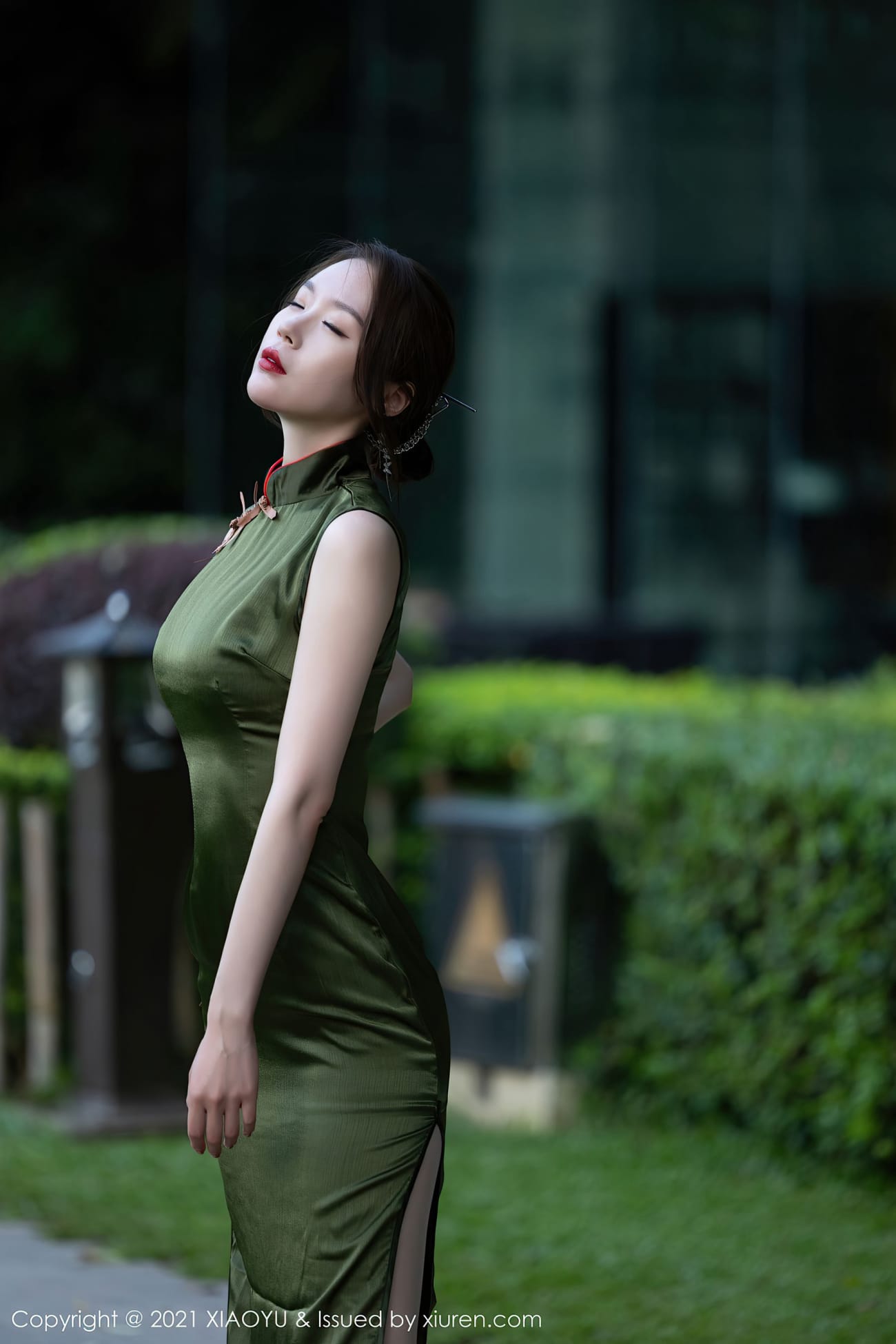 美女模特梦心月 - 韵味旗袍+腿控主题性感写真