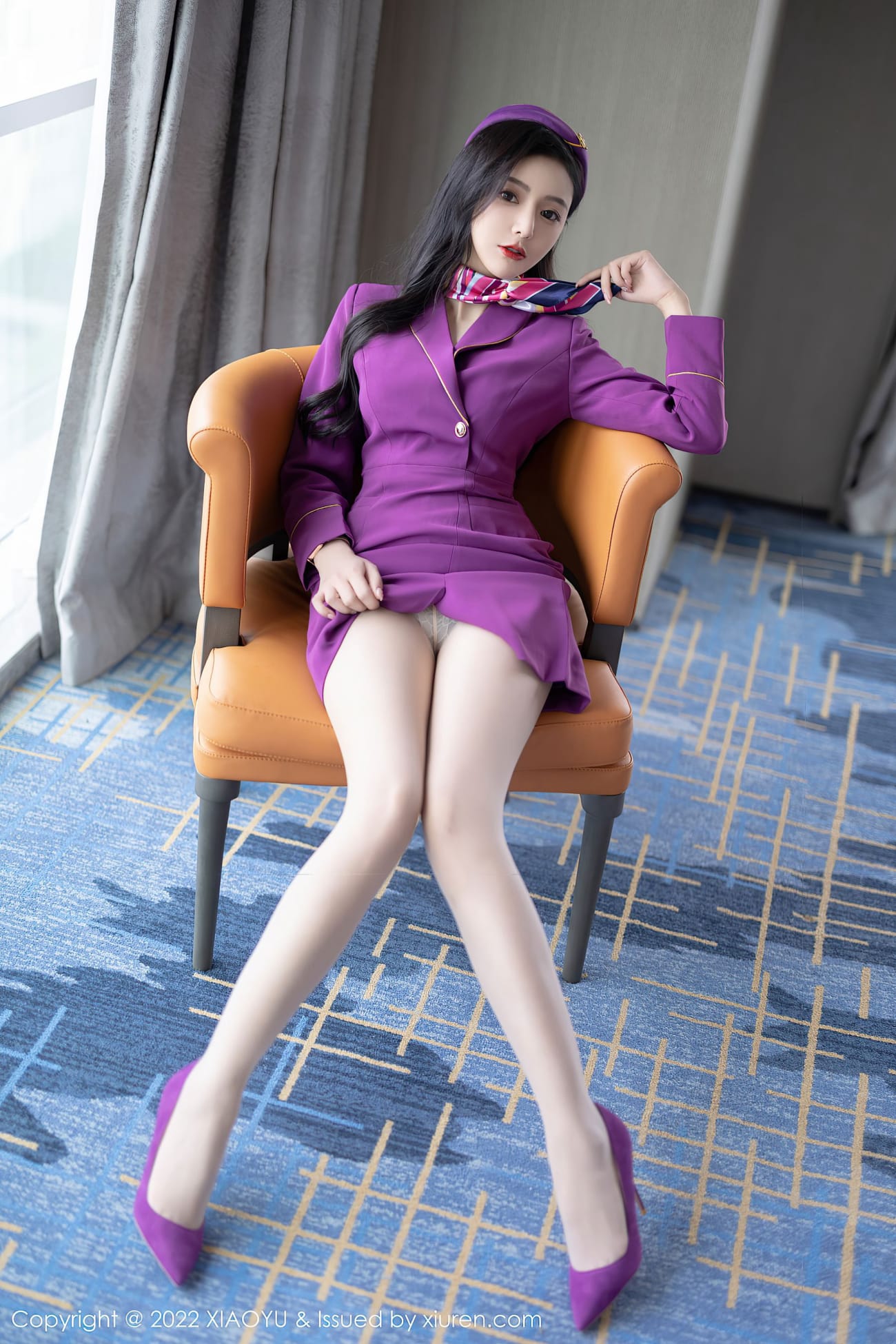 女神王馨瑶yanni - 紫色服饰+制服系列性感写真