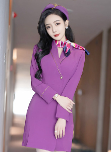 [XIAOYU语画界] VOL.781 女神王馨瑶yanni - 紫色服饰+制服系列性感写真