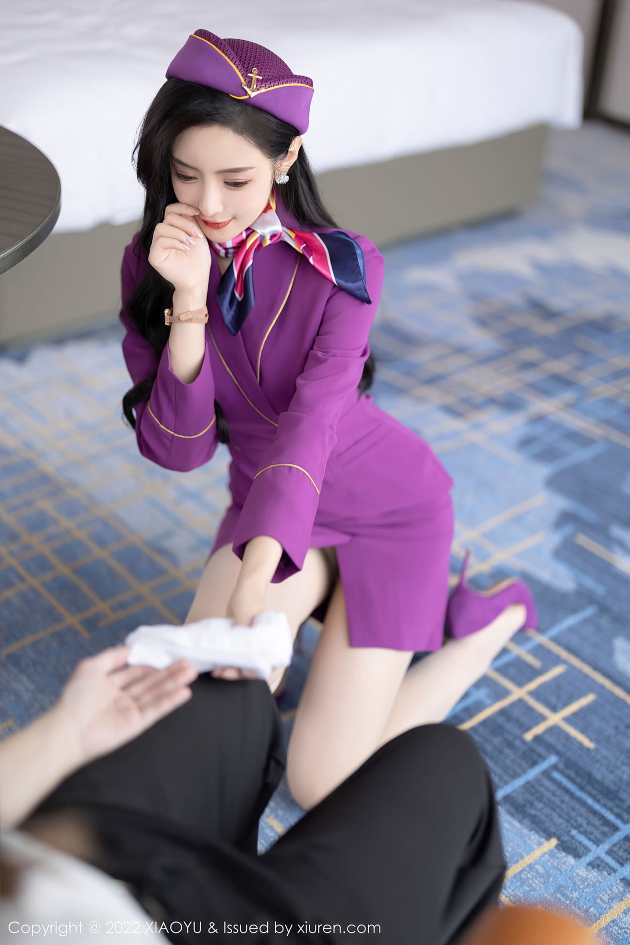 女神王馨瑶yanni - 紫色服饰+制服系列性感写真