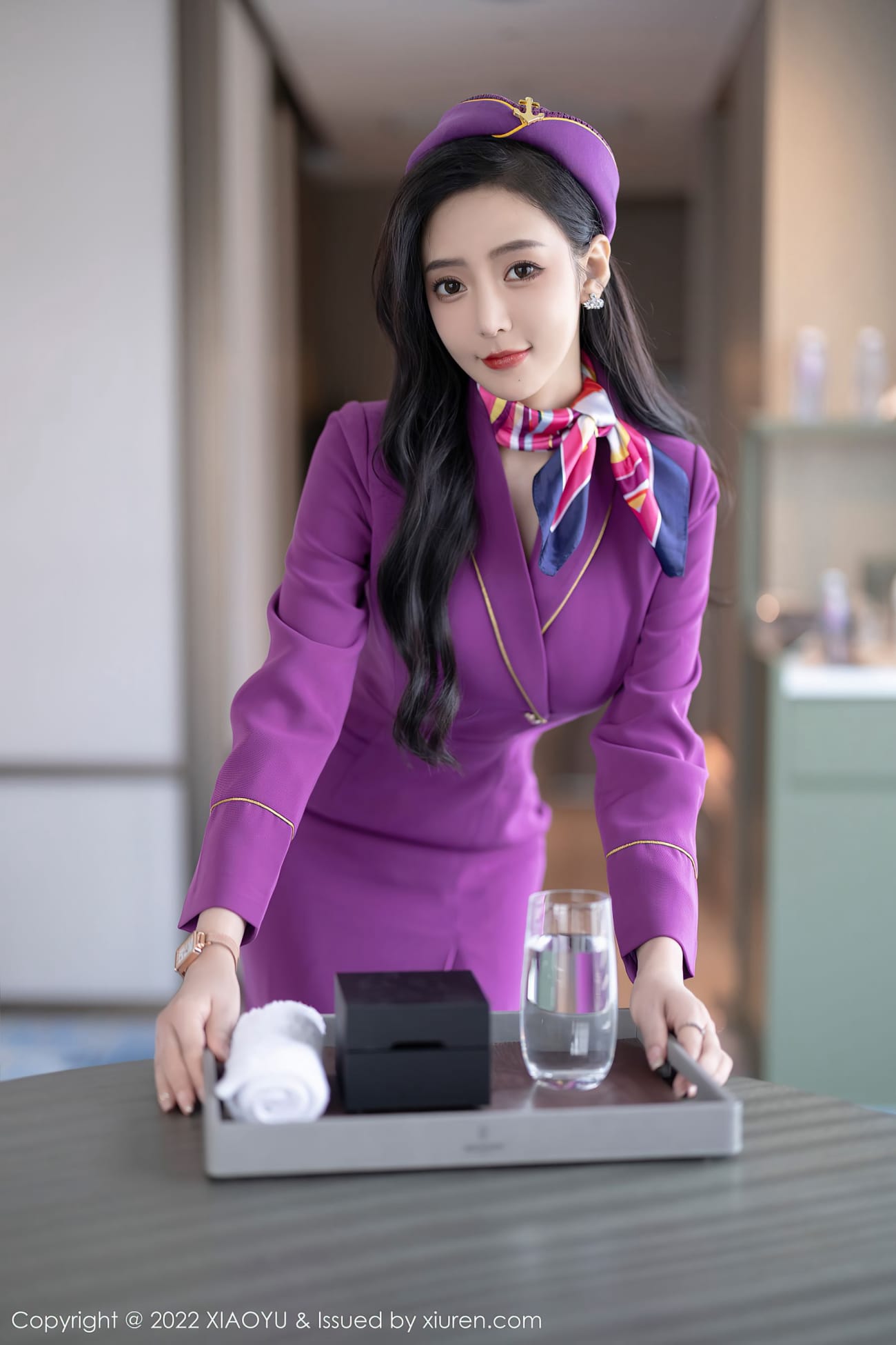 女神王馨瑶yanni - 紫色服饰+制服系列性感写真