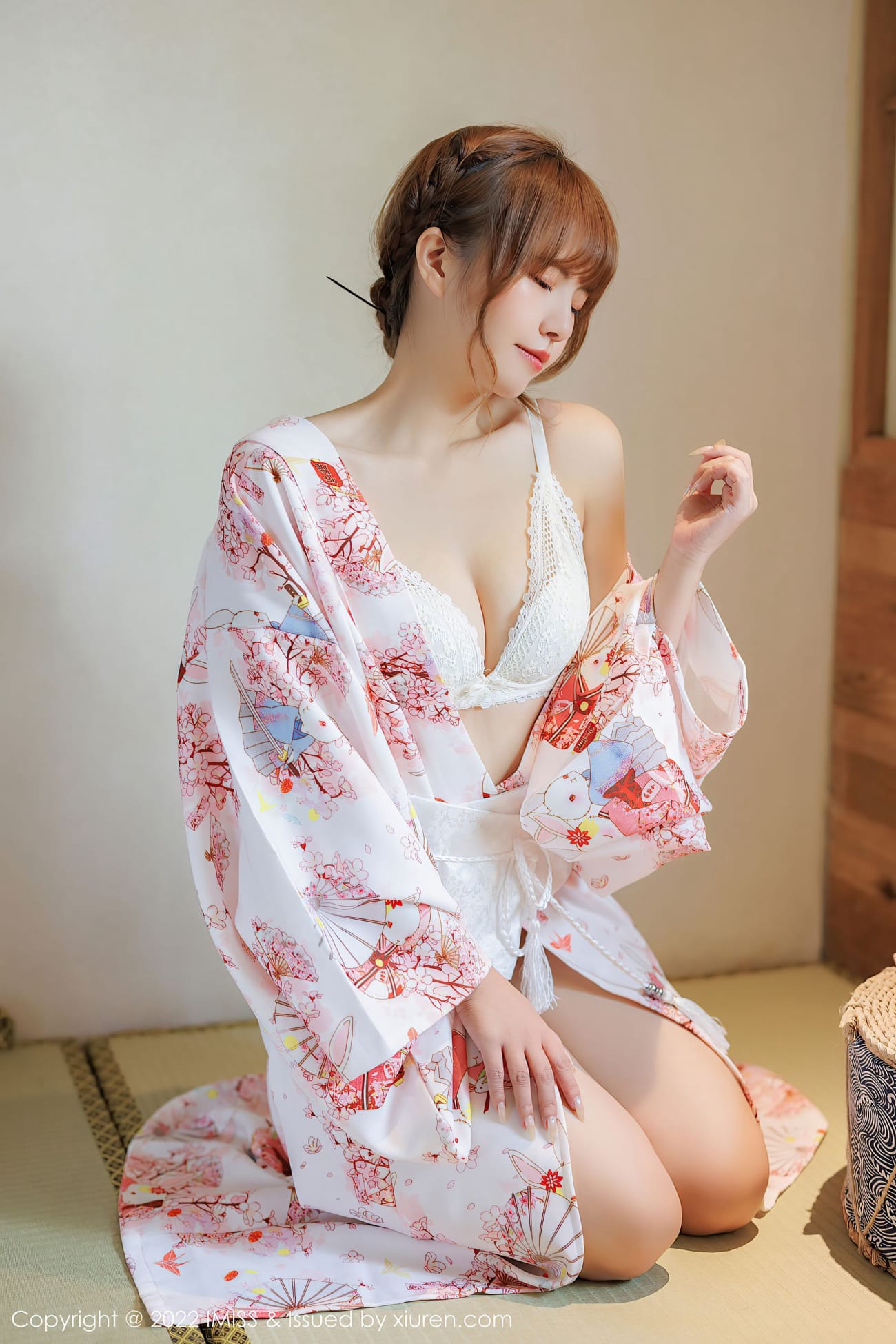 新人模特张思允Nice - 清新和服+内衣系列心愿写真