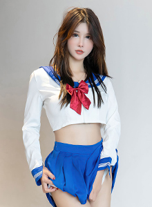 [秀人XiuRen] No.4781 模特夏沫沫tifa - 白色上衣+黑丝短裙系列性感写真