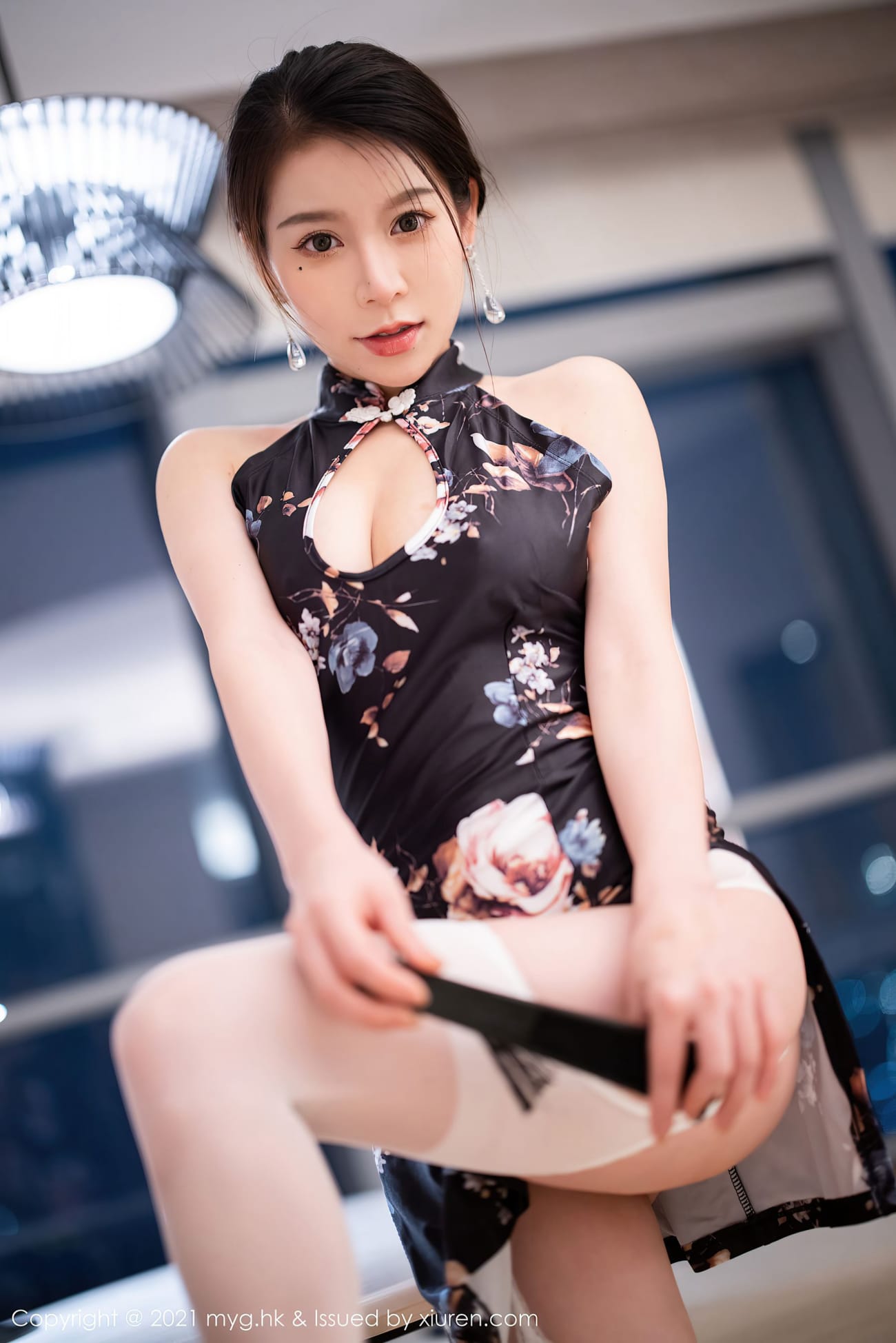 模特Vetiver嘉宝贝儿 - 古典旗袍+丝袜系列杭州旅拍