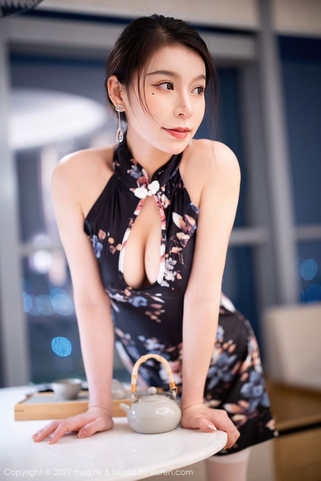 模特Vetiver嘉宝贝儿 - 古典旗袍+丝袜系列杭州旅拍
