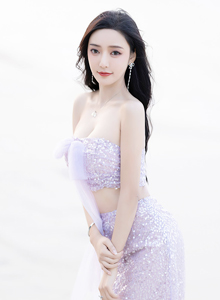[秀人XiuRen] No.5161 女神王馨瑶yanni - 淡紫色抹胸服饰+紫色长裙厦门旅拍