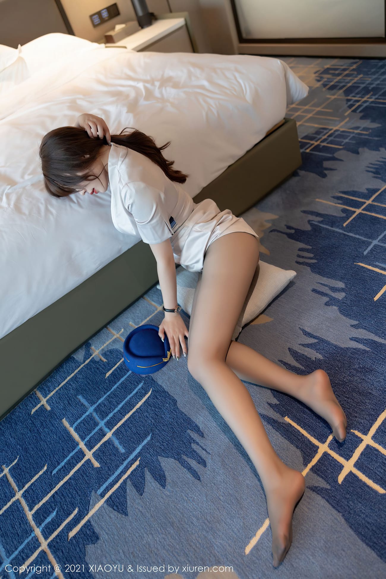 女神芝芝Booty - 空乘制服+丝袜系列私房写真