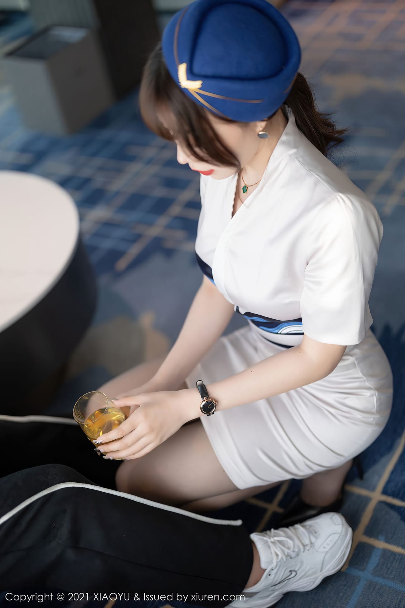 女神芝芝Booty - 空乘制服+丝袜系列私房写真