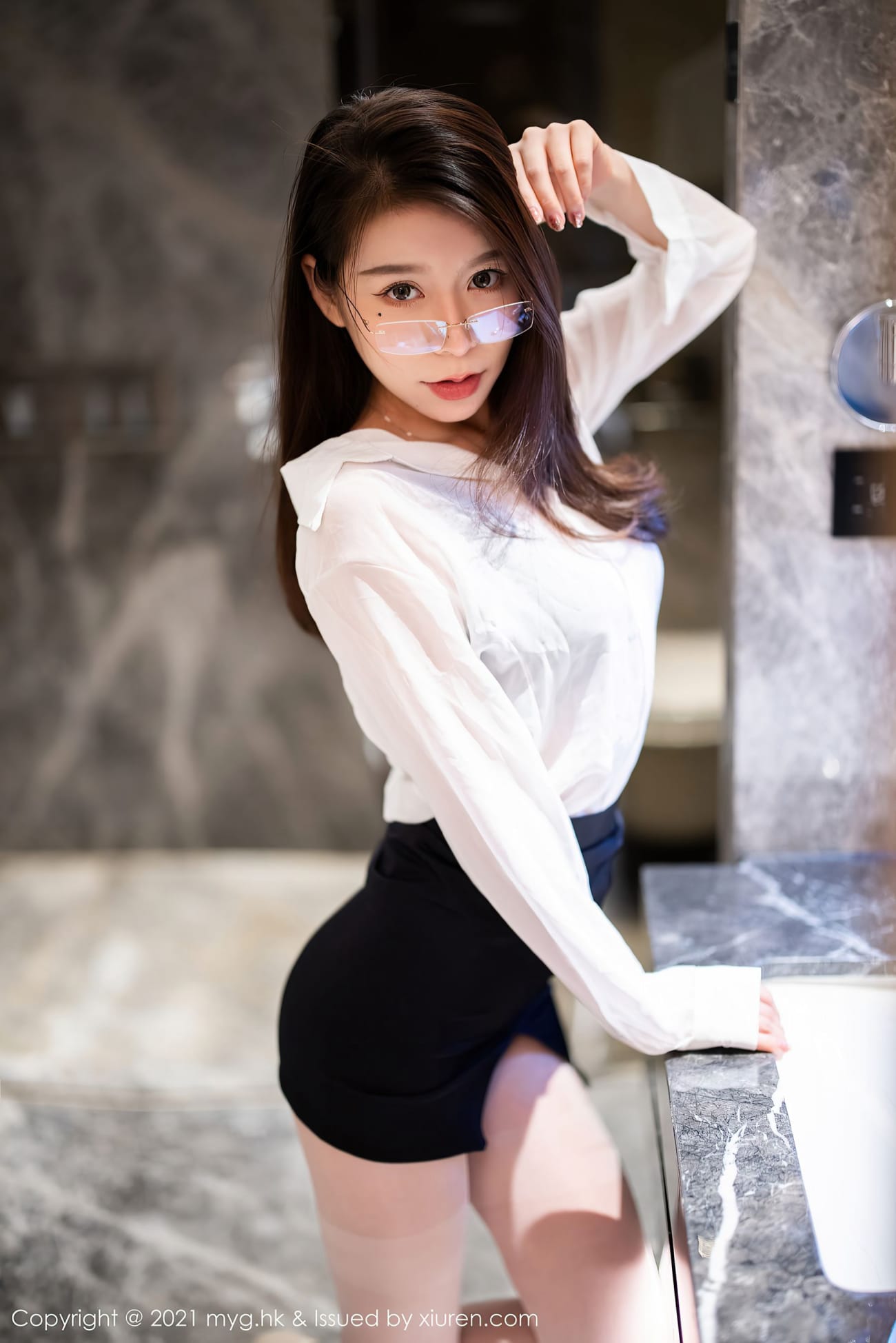 模特vetiver嘉宝贝儿 - 白衬衫+OL系列杭州旅拍