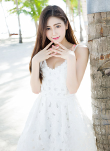 [MiStar魅妍社] VOL.060 模特SISY思 - 白色长裙+比基尼薄荷岛旅拍