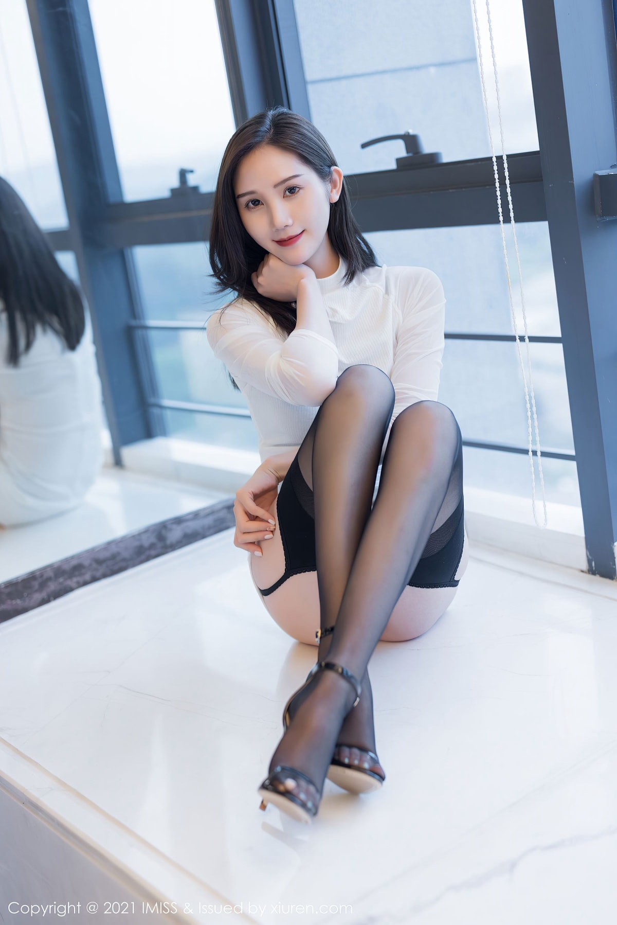 模特SISY思 - 都市丽人+黑丝美腿气质写真