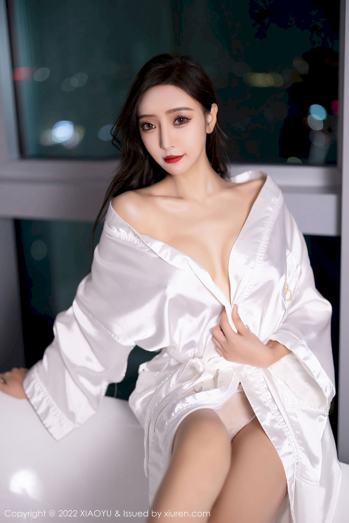 王馨瑶yanni - 黑红内衣+黑丝系列性感写真