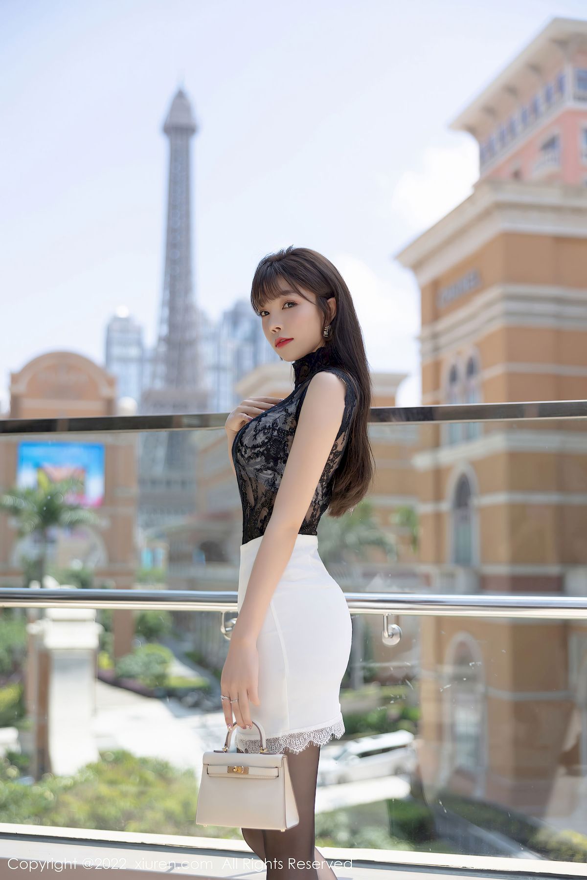 芝芝Booty - 网纱服饰+白色短裙厦门旅拍