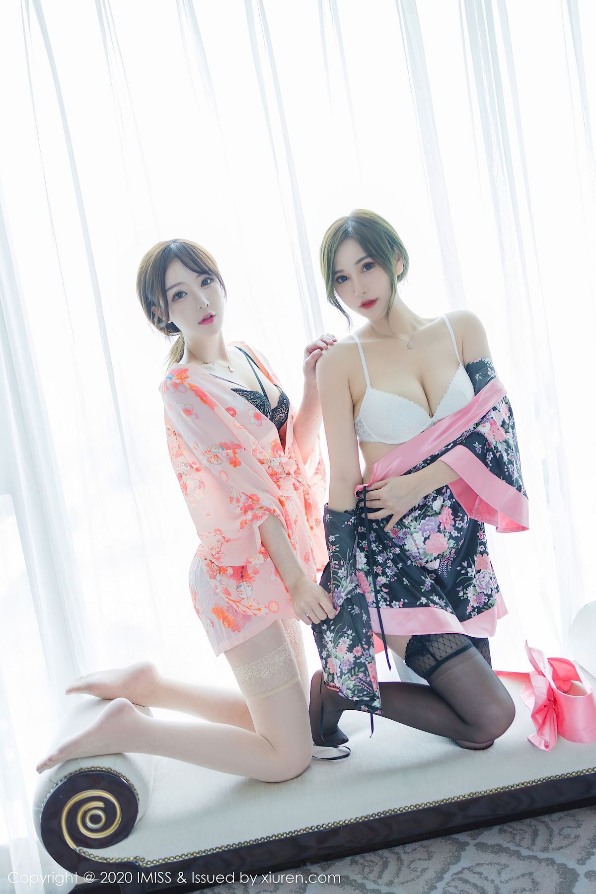 Lavinia肉肉&@LindaLinda - 和服+丝袜系列写真