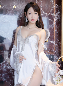 [秀人XiuRen] No.5545 模特唐安琪 - 白色睡裙+诱人原色丝袜私房写真