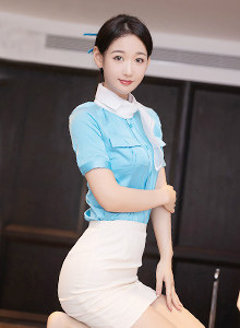 [秀人XiuRen] No.5510 模特唐安琪 - 空姐制服装扮+原色丝袜私房写真