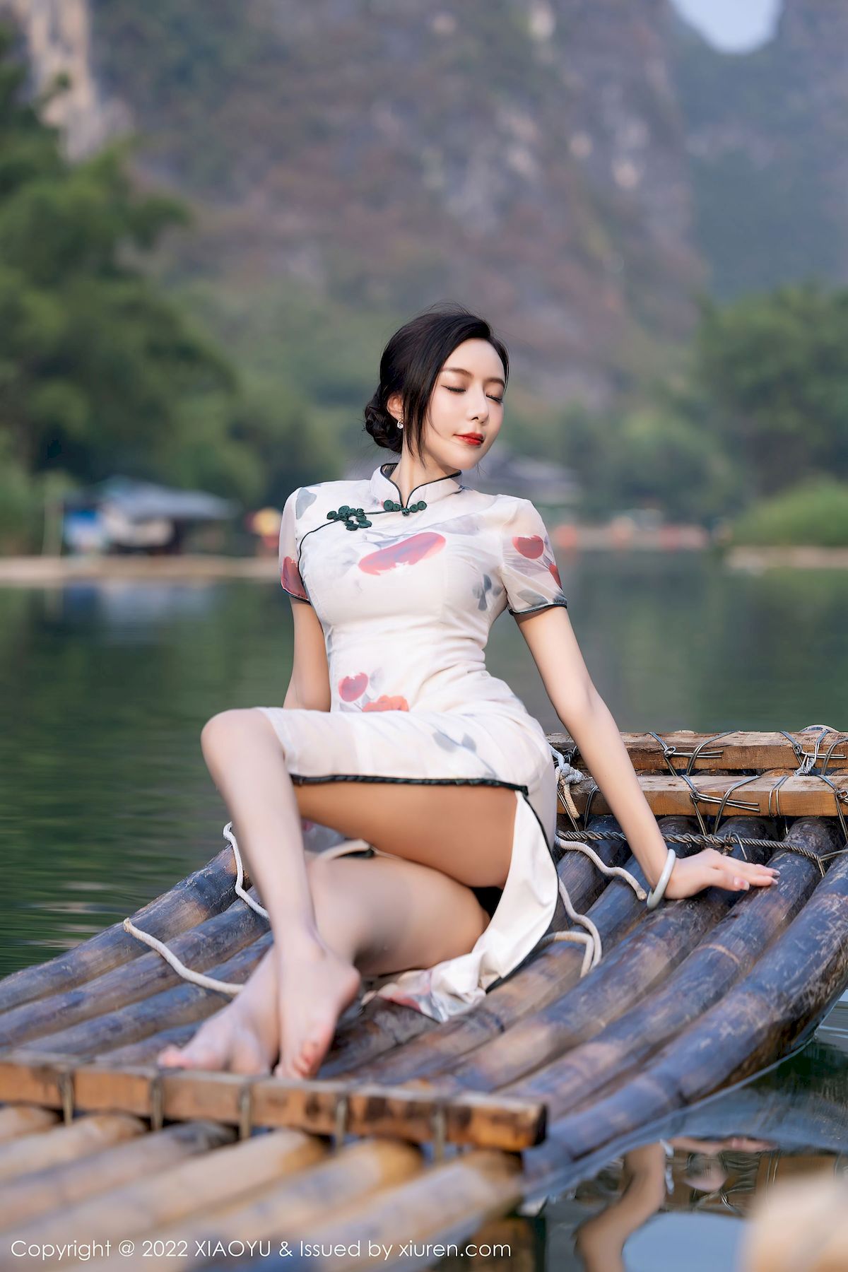 王馨瑶yanni - 旗袍服饰+原色丝袜杭州旅拍