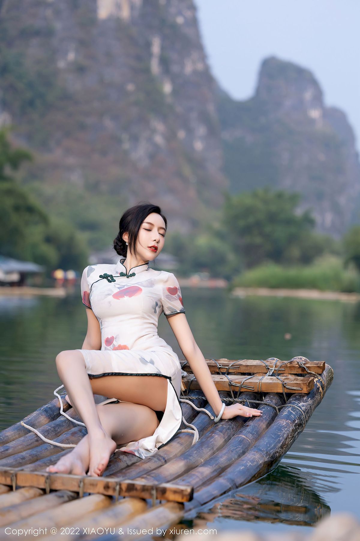 王馨瑶yanni - 旗袍服饰+原色丝袜杭州旅拍
