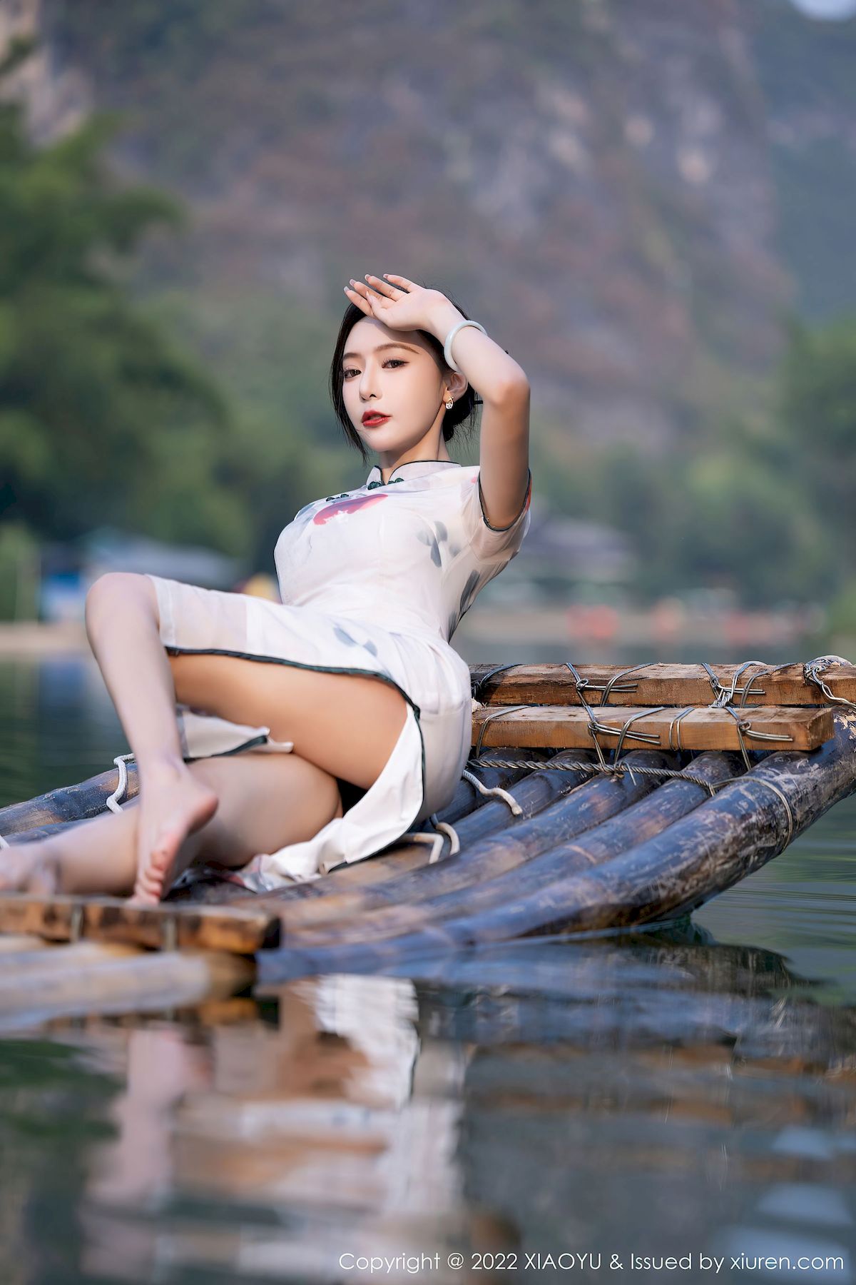 王馨瑶yanni - 旗袍服饰+原色丝袜杭州旅拍