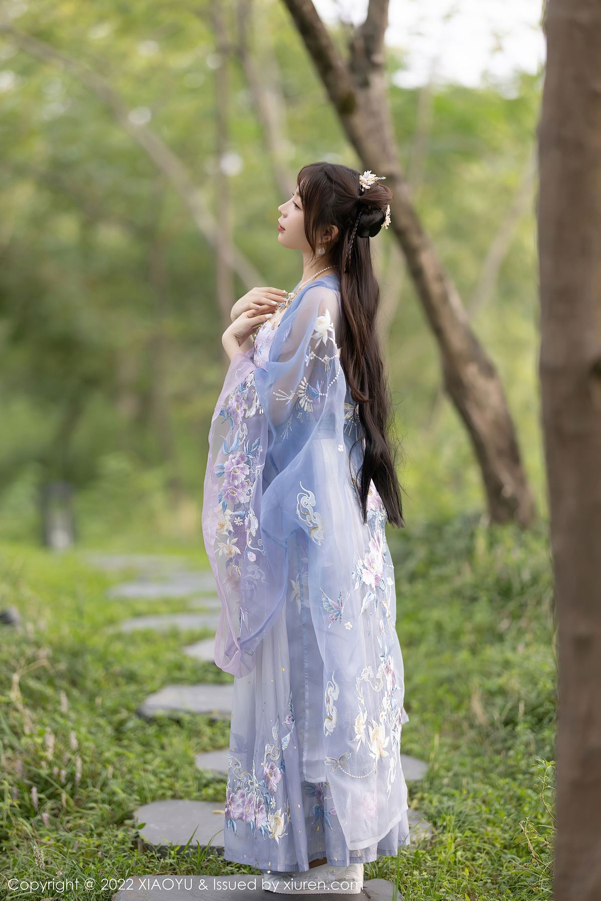 徐莉芝Booty - 浅紫古装服饰+西湖场景杭州旅拍