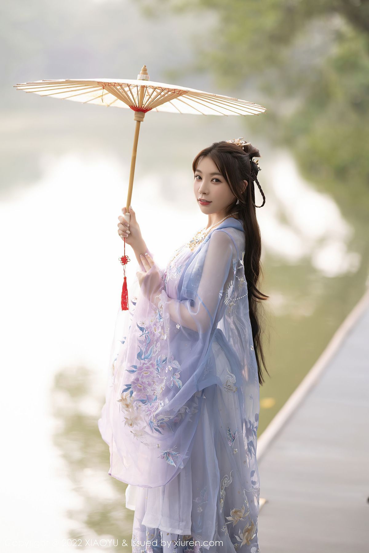 徐莉芝Booty - 浅紫古装服饰+西湖场景杭州旅拍