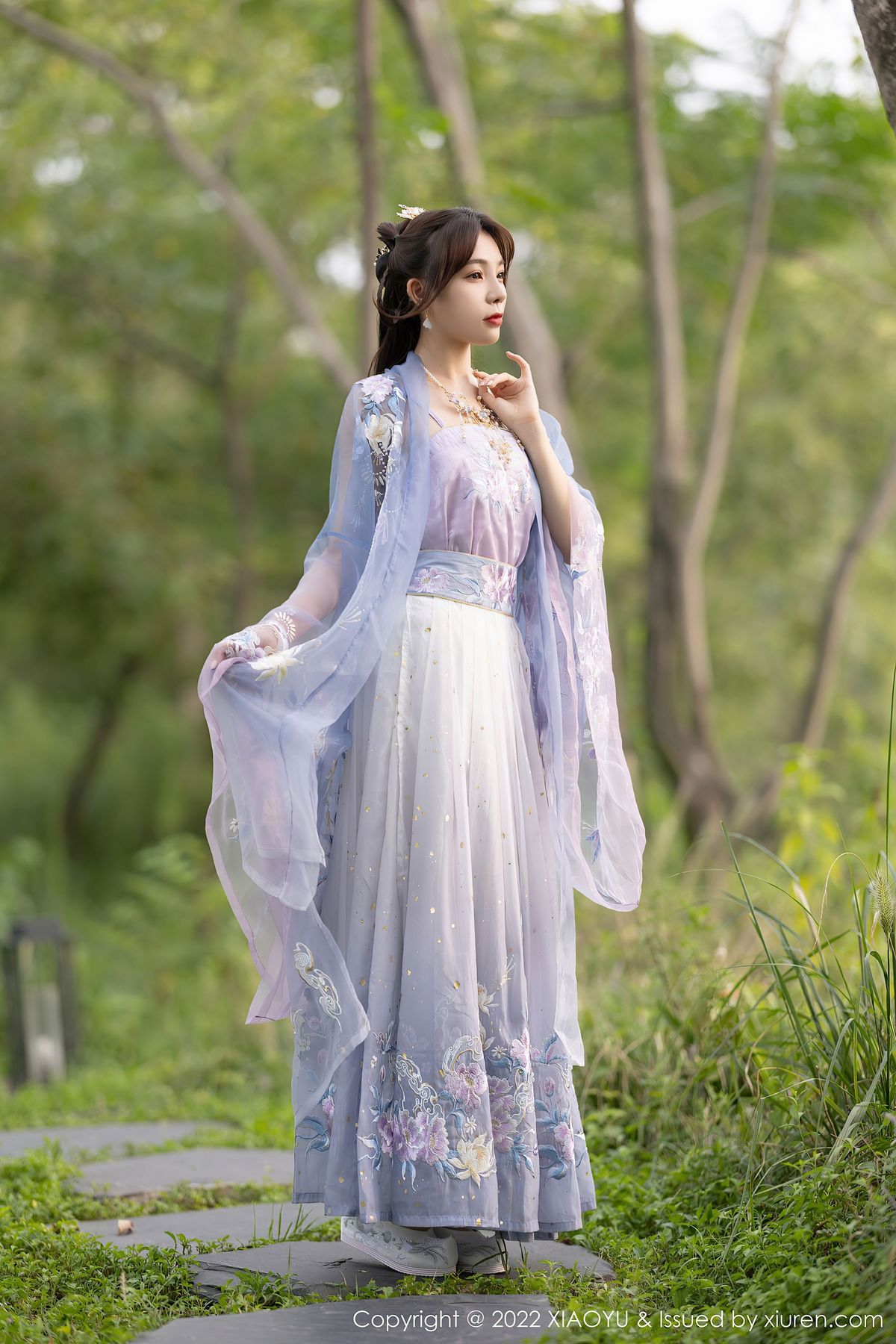 徐莉芝Booty - 浅紫古装服饰+西湖场景杭州旅拍