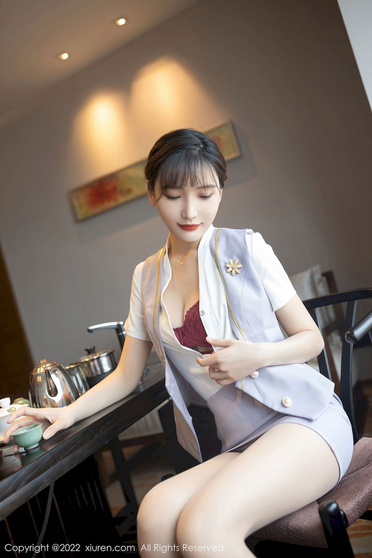 陆萱萱 - 淡蓝色上衣+茶艺师主题珠三角旅拍
