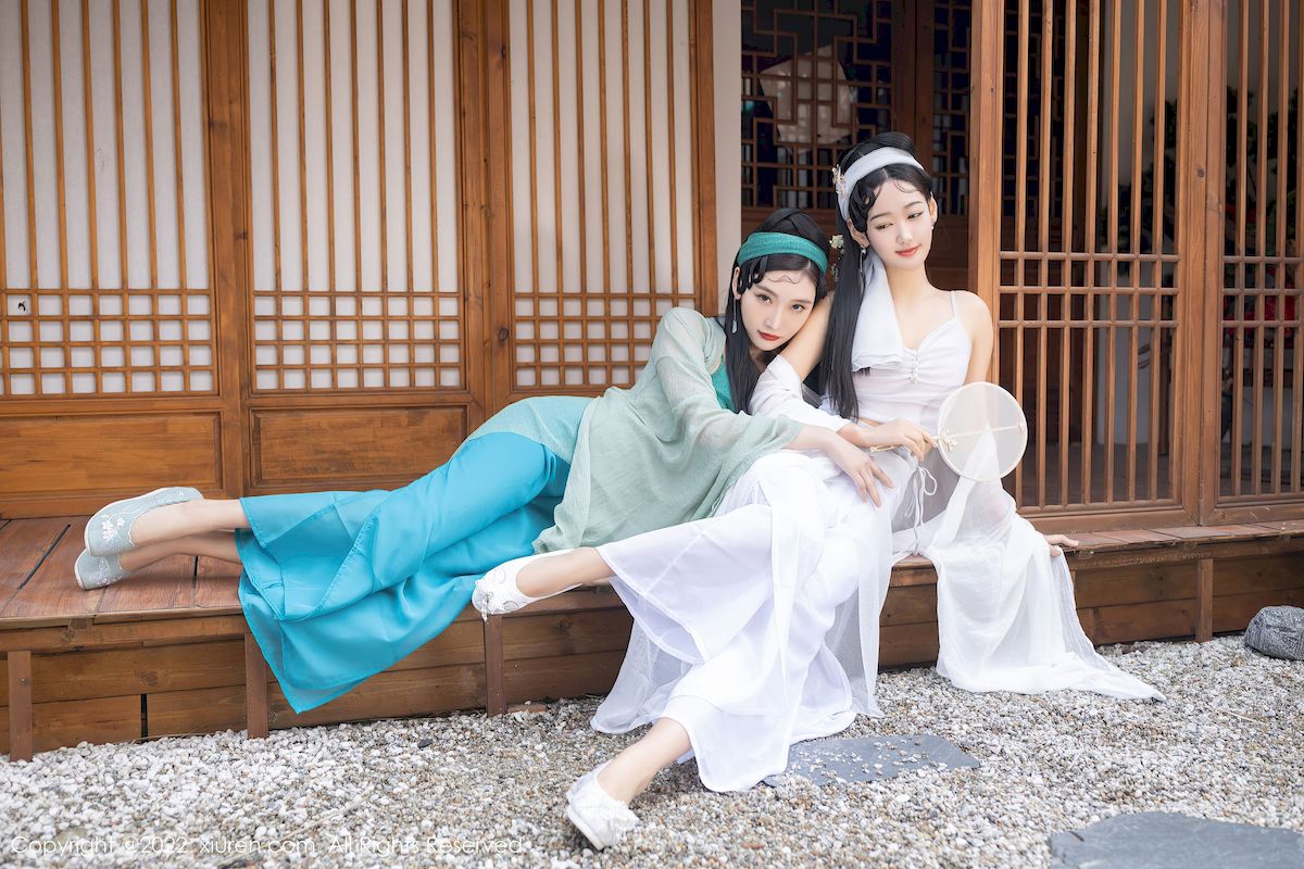 唐安琪&陆萱萱 - 古装服饰+姐妹花系列性感写真