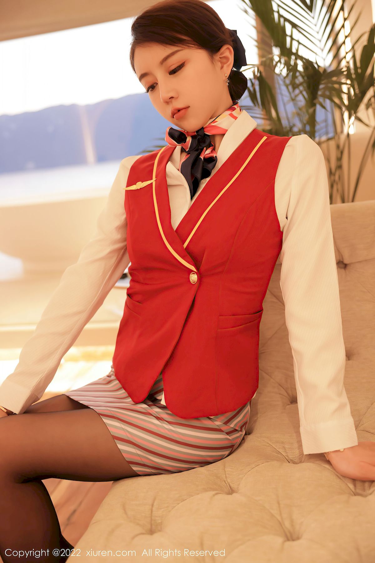 tina_甜仔 - 空姐制服+黑丝系列大理旅拍