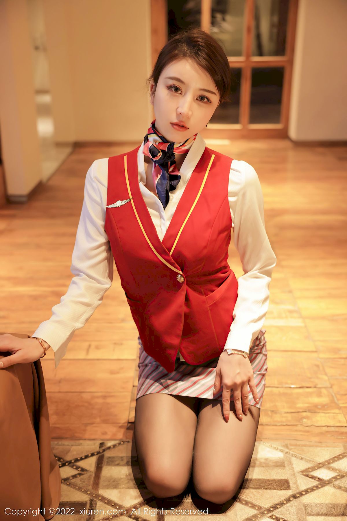 tina_甜仔 - 空姐制服+黑丝系列大理旅拍