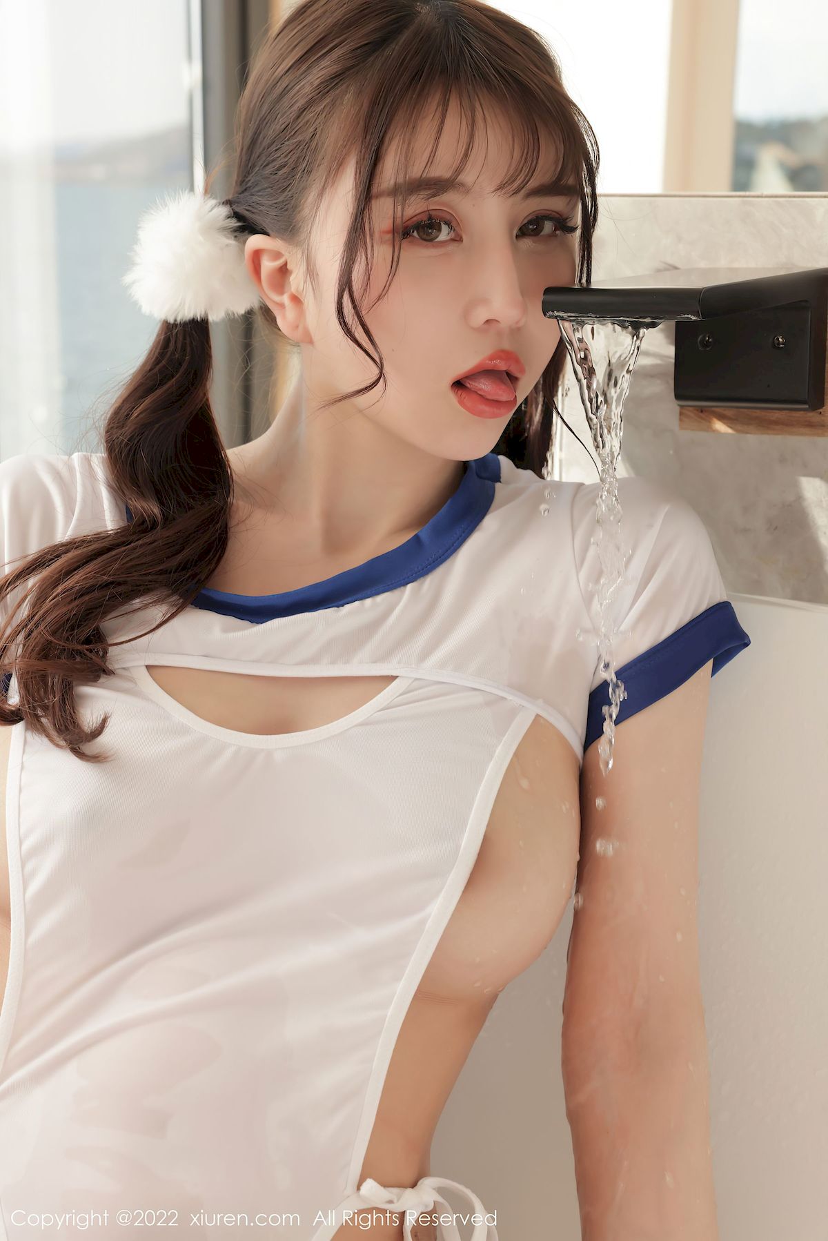 tina_甜仔 - 轻透服饰+白色长袜大理旅拍