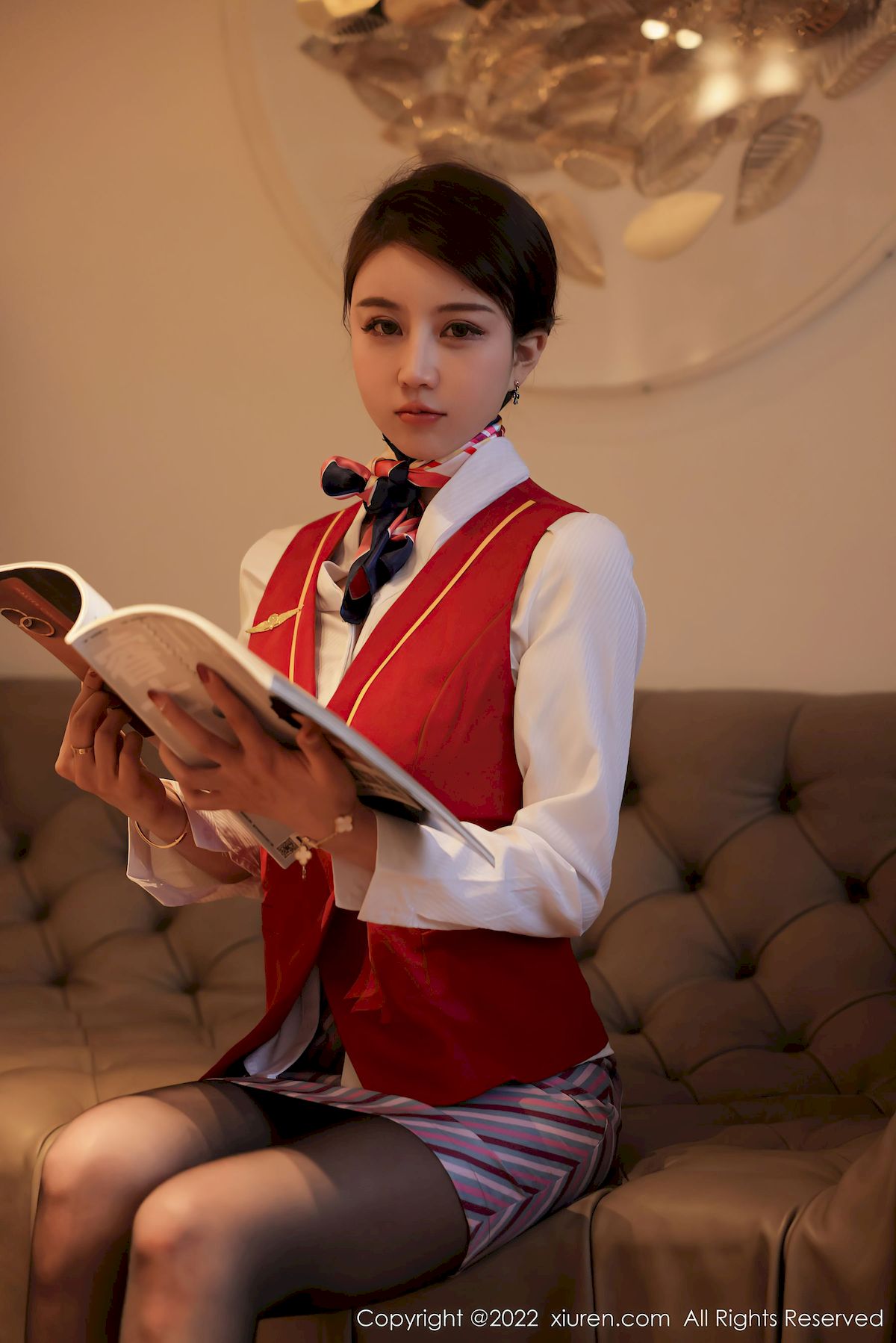 tina_甜仔 - 空姐制服+黑丝系列大理旅拍