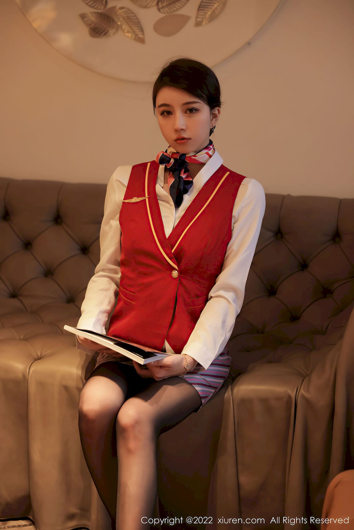 tina_甜仔 - 空姐制服+黑丝系列大理旅拍