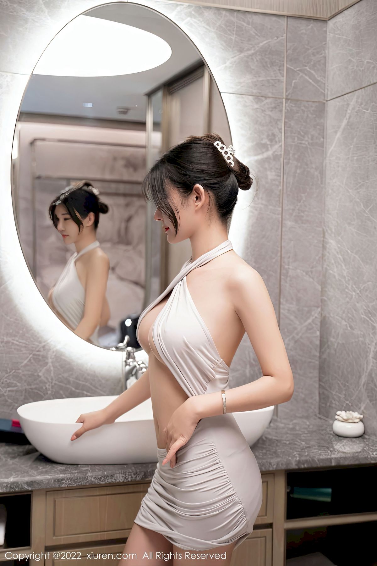 夏沫沫tifa - 白色服饰+魅惑黑丝性感写真
