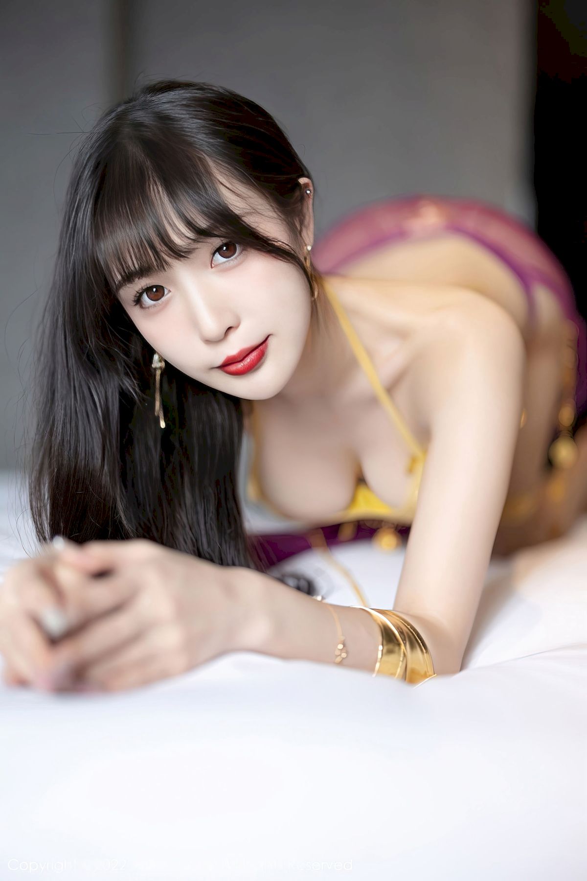 林星阑 - 金色比基尼+情趣服饰性感写真