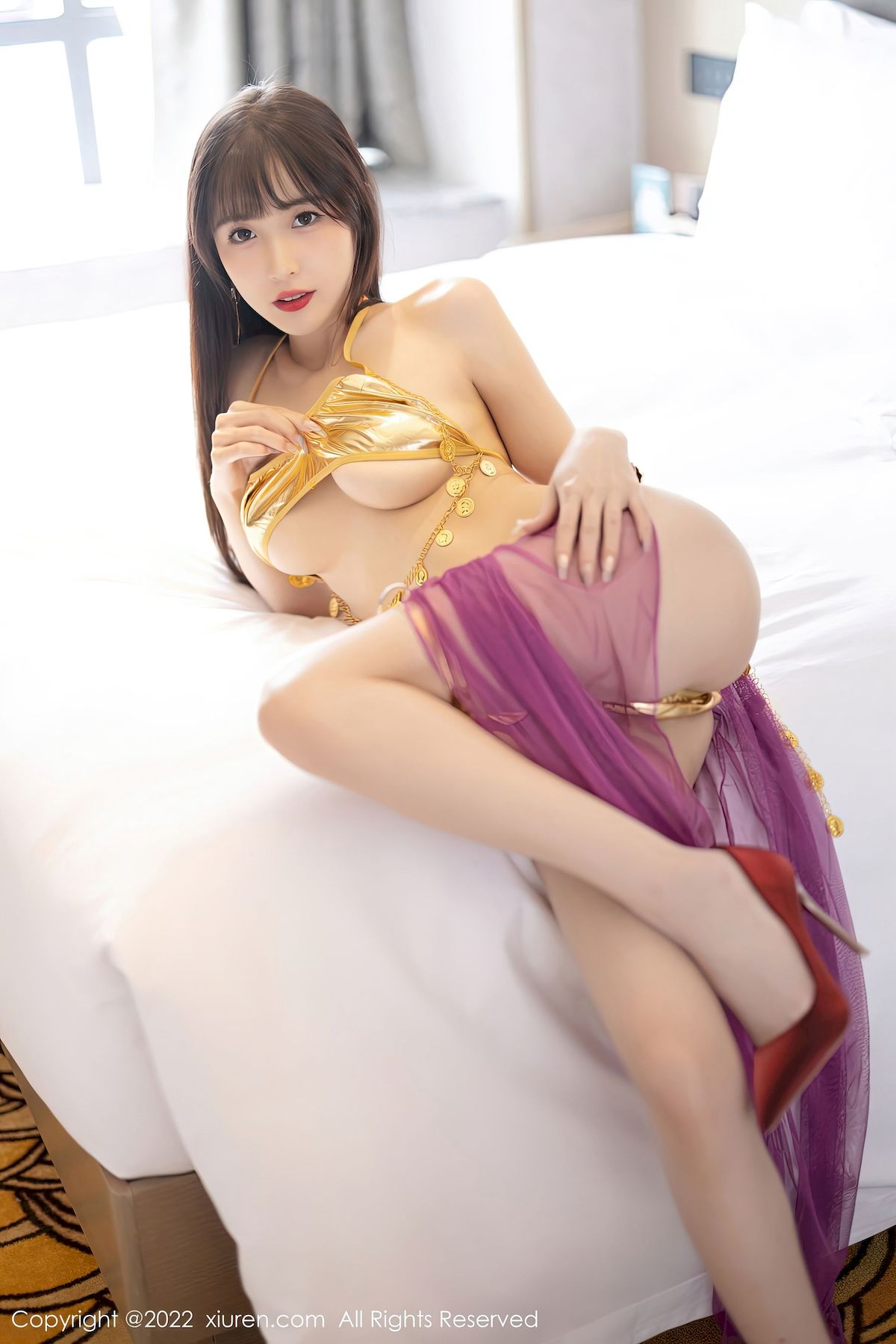 林星阑 - 金色比基尼+情趣服饰性感写真
