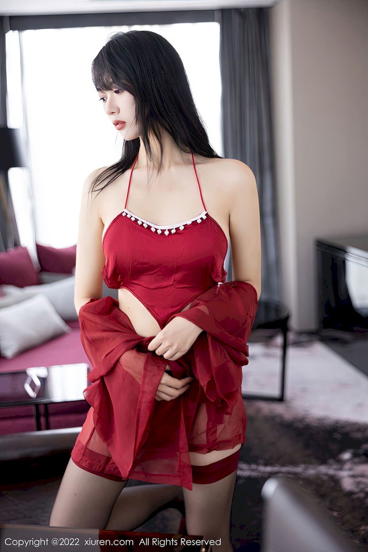 林子遥 - 红黑两套服饰+曼妙身姿性感写真