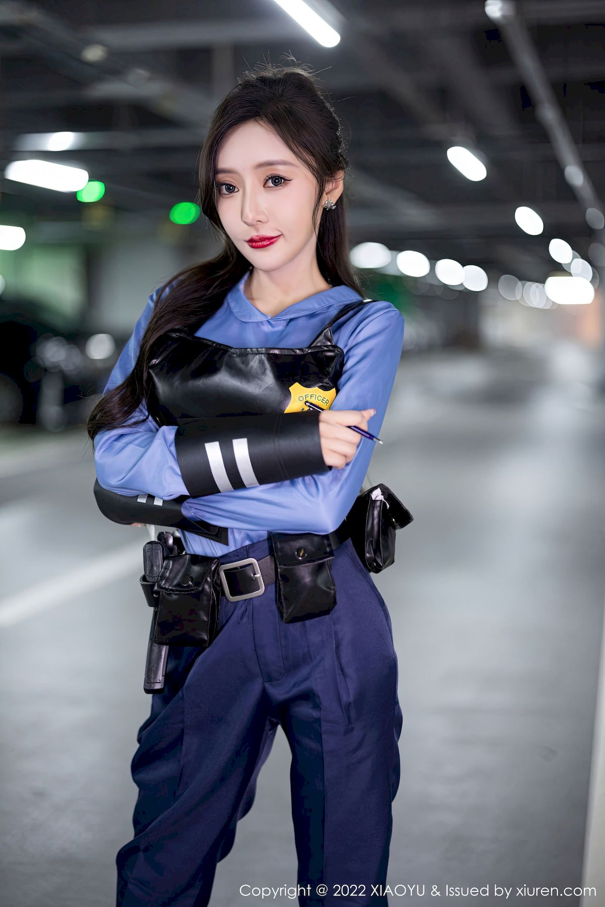 王馨瑶yanni - 女警制服+灰丝制服性感写真