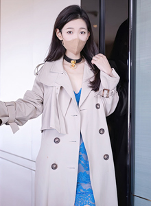 [秀人XiuRen] No.5817 模特唐安琪 - 蓝色服饰+原色丝袜北京旅拍
