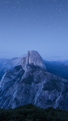 静谧的夜晚山间繁星点点另类风景手机壁纸