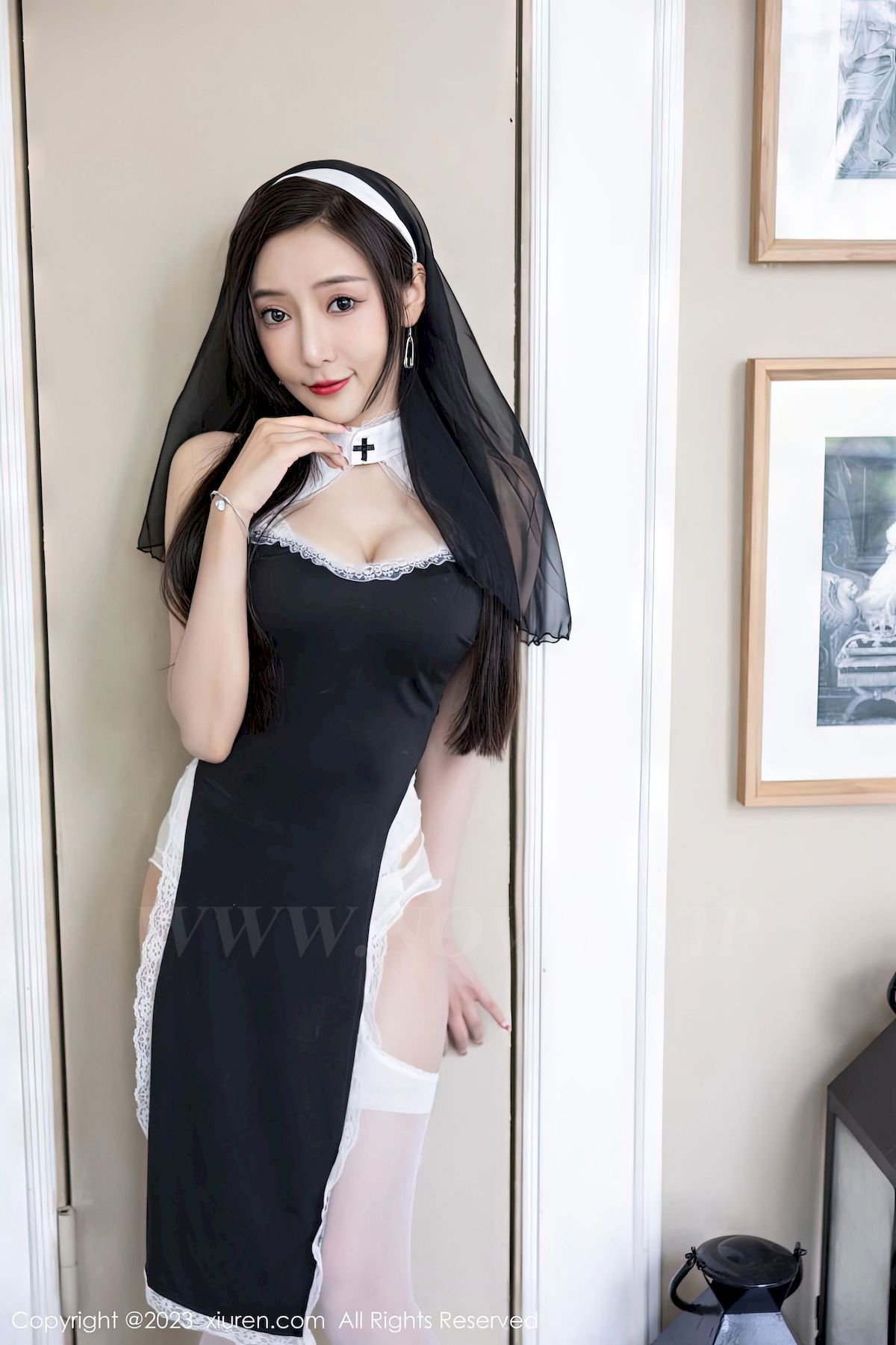 王馨瑶yanni - 修女装扮+白丝系列海南旅拍