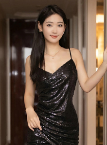 [秀人XiuRen] No.6586 唐安琪 - 黑丝美腿+银色吊裙性感写真