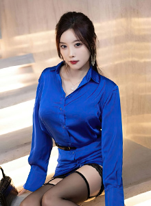 [XIAOYU语画界] Vol.1018 杨晨晨 - 蓝色服饰+魅惑黑丝性感写真