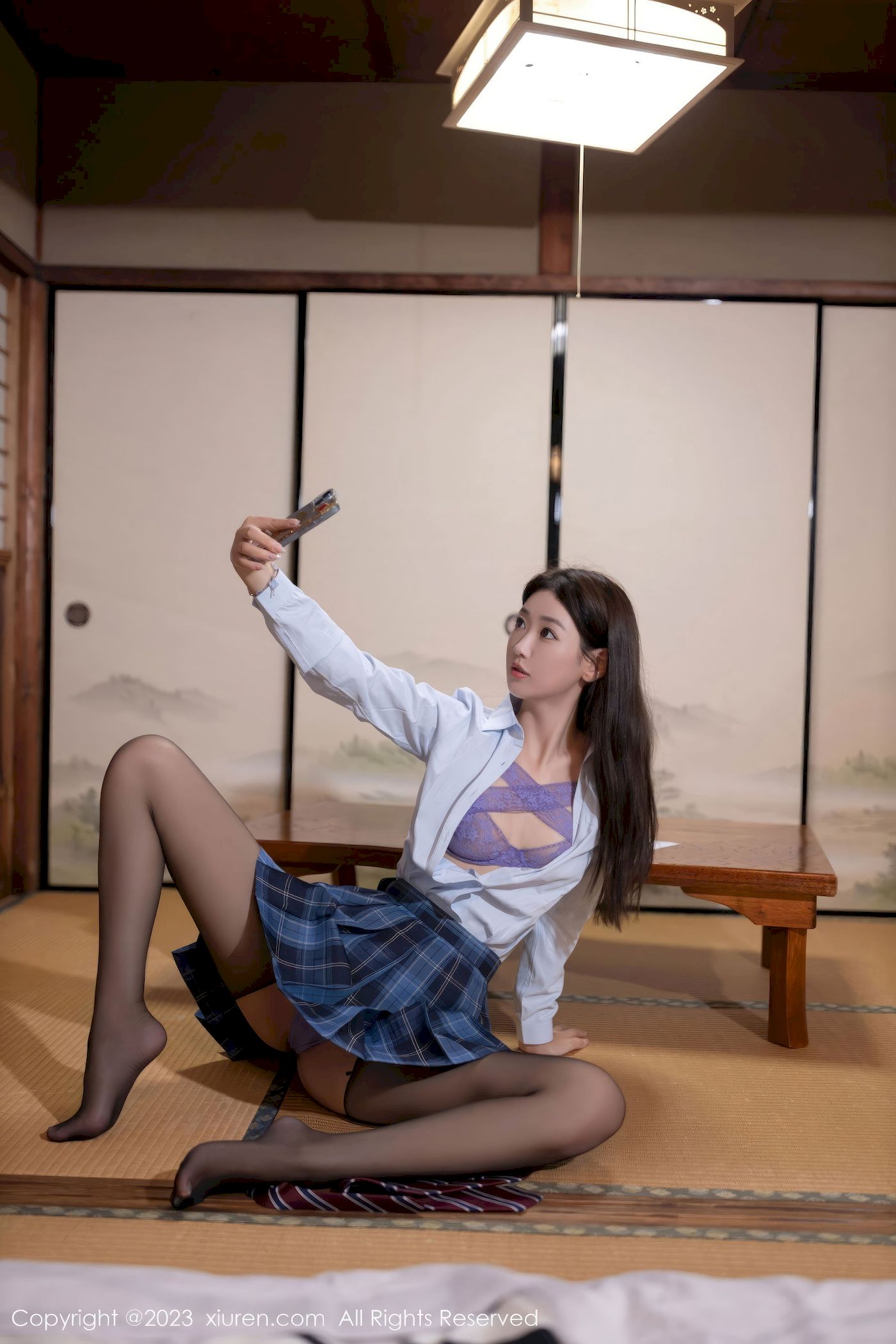 唐安琪 - 学生制服+格子裙日本旅拍